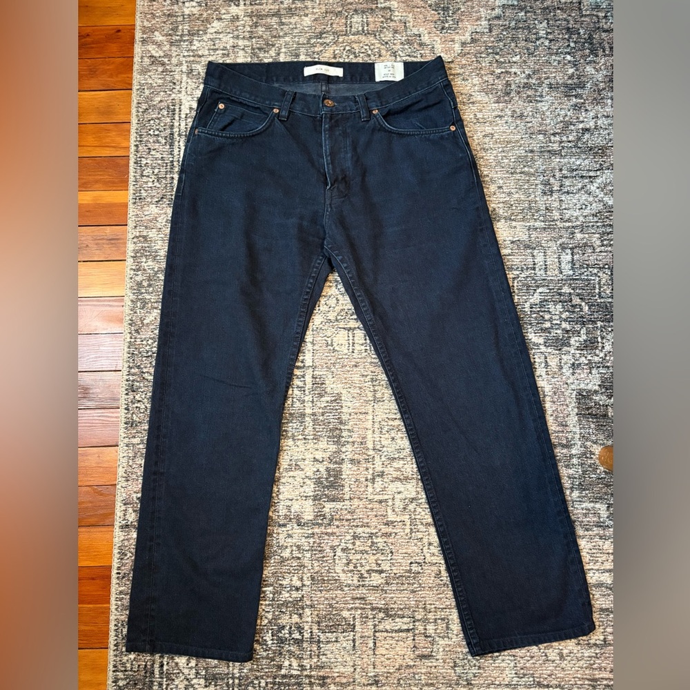 Billy Reid Men’s Slim Cut Jeans MSL-ALA 32X28 Dark Wash